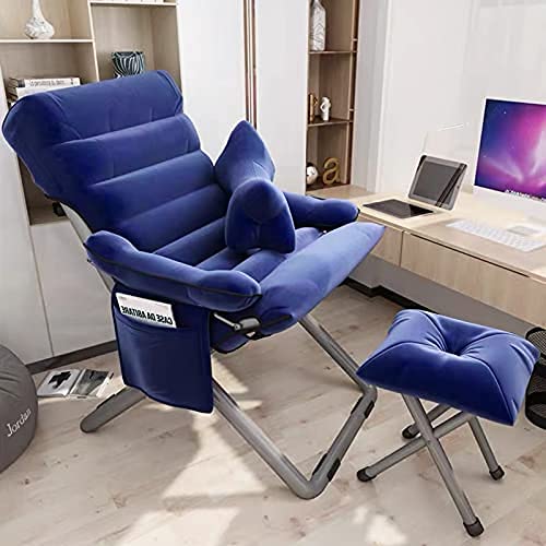 RASOANOA Bürostuhl Computer-Rückenlehne Freizeit Büro Schreibtisch College Wohnheim Lazy Sofa Bequem Weich Sitzend Home Liegestuhl Ambitious