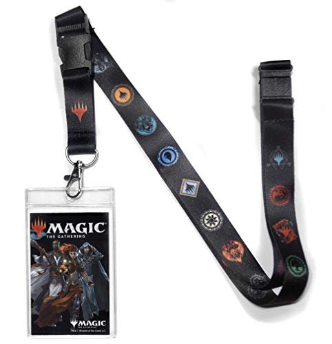 Ata-Boy Magic Lanyard Badge Holder, Magic The Gathering Lanyards for ID Badges - Magic The Gathering Gifts & Merchandise…, Schwarz, Einheitsgröße