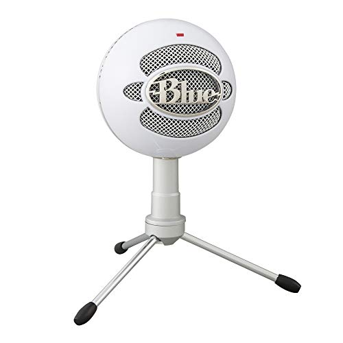 Blue Microphones Snowball iCE USB-Mikrofon (für Aufnahme und Streaming auf PC und Mac, Kondensator-Kapsel mit Nierencharakteristik, verstellbarer Ständer, Plug und Play) weiß