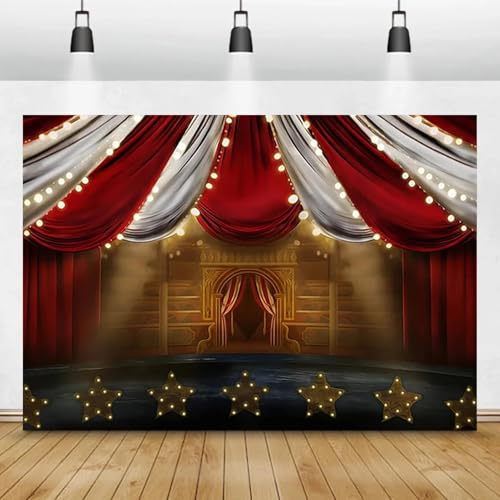 Stoff Rot Zirkus Zelt Hintergrund Geburtstag Fotografie Karneval Nacht Thema Party Dekoration Baby Dusche Foto Hintergrund 350x230cm