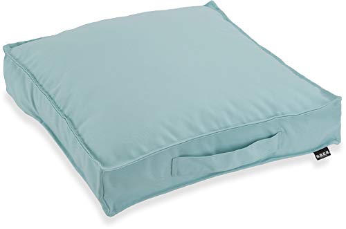 H.O.C.K. Matratzenkissen Outdoor Classic uni Bodenkissen (50x50x10, Manzana - Aqua)