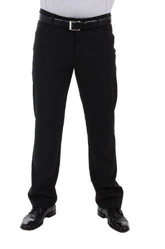 Alberto Herren Hose Stone Modern Fit Ceramica® Dressy Pants, Größe:W36/L34;Farbe:black