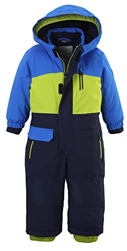 first instinct by killtec FISW 4 MNS ONPC Skioverall mit Kapuze, neon Blue, 86/92