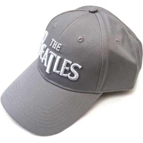 The Beatles Baseball Cap Classic Drop T Band Logo Nue offiziell Grau One Size