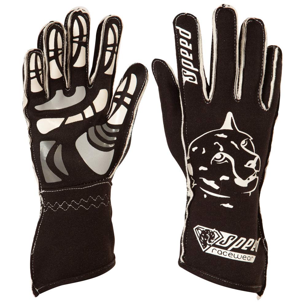 Speed Racewear - Motorsport Handschuhe - Karthandschuhe Melbourne G-2 - Schwarz/weiß (5)