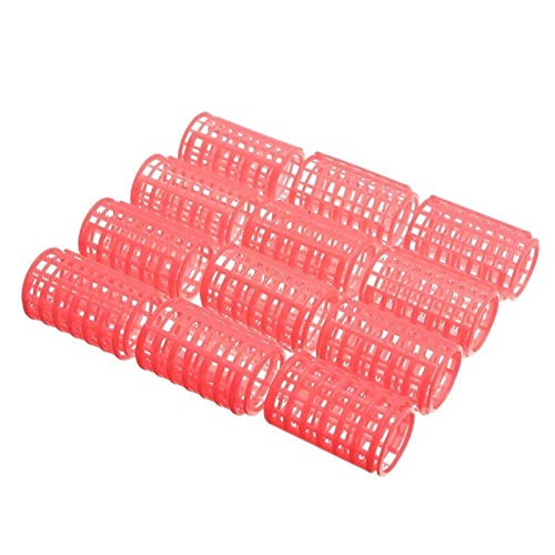 Lockenwickler,Heatless Curls 24 PC-Rosa Lockenwickler Roller Großer Grip Clips Lockenwickler Friseur DIY Haar-Styling-Schönheits-Werkzeuge 22mm 26mm 32mm 36mm 40mm (Size : 40mm)