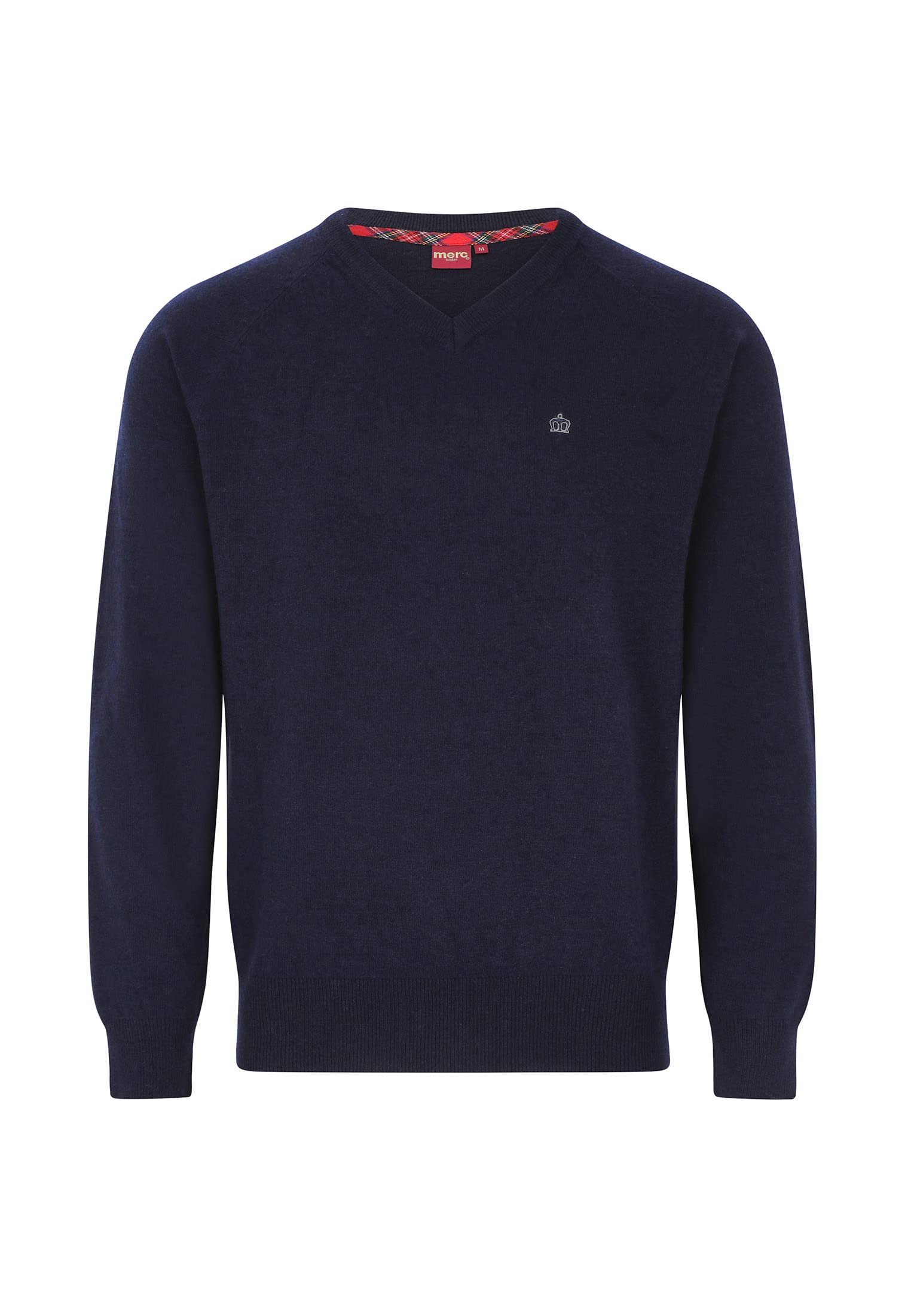 Merc Herren Conrad Wool Blend Sweater Pullover, Marineblau, Small