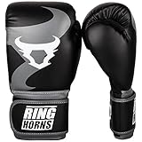 Ringhorns Charger Boxhandschuhe, Schwarz, 16oz