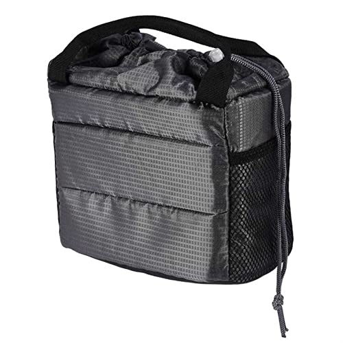 LORIER wasserdichte Insert Partitionskamera Handtasche Stoßfest Gepolsterte Teilerabdeckung Hülle for DSLR. Kameratasche Objektivbeutel Fallabdeckung Kamera Tasche (Color : Gray)