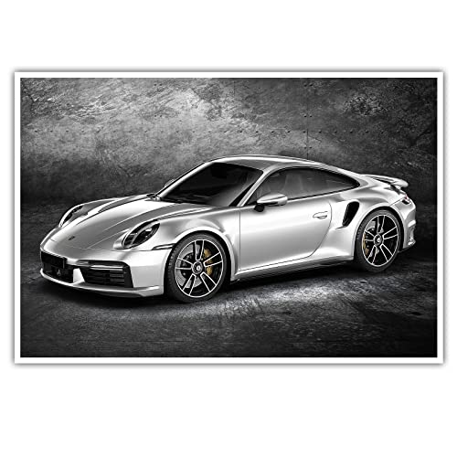 CanvasArts 911 Turbo S - Poster - kompatibel mit Porsche 911 Turbo S - Wandbild (100 x 70 cm, Poster)