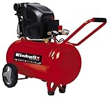 Einhell Kompressor TE-AC 270/50/10 (1800 W., max. 10 bar, 50 l-Tank, 270 l/min Ansaugleistung, Motordrehzahl 2850 min^-1, Druckminderer, Manometer, Ölschmierung)