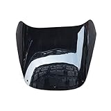 NONROT Passend for Yamaha 1987–1992 TZR250 2MA Motorradzubehör Windschutzscheibe Windschutzscheibe klar schwarz TZR 250 1988 1989 1990 1991 (Color : Black)