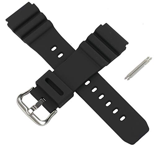 Casio 10391336 Uhrenarmband für MDV-106 MDV 106, Schwarz