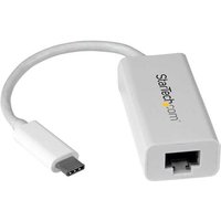 StarTech.com USB-C auf Gigabit Netzwerkadapter - USB 3,1 Gen 1 (5 Gbit/s) - Weiß - Netzwerkadapter - USB Type-C - Gigabit Ethernet - weiß (US1GC30W)