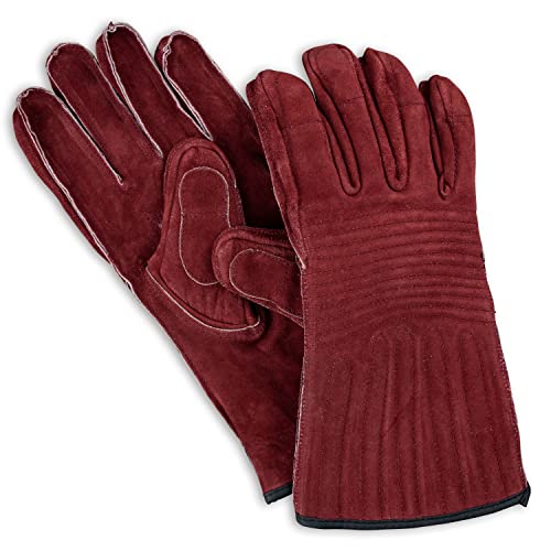 MYTHOLON Clemens Handschuhe, Wildleder, Bordeaux, S