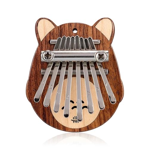 Kalimba Daumenklavier 8-Tasten-Mini-Kalimba-Muster Musikliebhaber Daumeninstrument chromatisches Klavier niedliches Instrument (Color : 3/4)