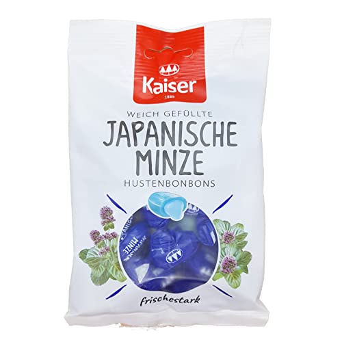 8 Beutel Kaiser Japanische Minze a 90g Bonbons extrastarke Hustenbonbons einzeln gewickelt