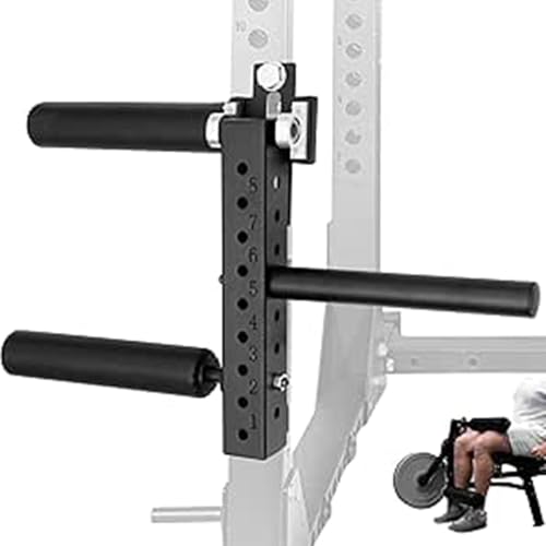 lwjunmm Beinstrecker- und Curlmaschine für Power-Rack-Aufsätze, Beinstrecker-Aufsatz für Heim-Fitnessstudio, Beinbeuger-Aufsatz für Trainingsgeräte,16mm-Hand-tightenednuts