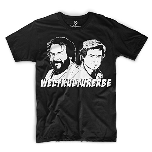 Bud Spencer® Herren Weltkulturerbe T-Shirt (schwarz) (L)