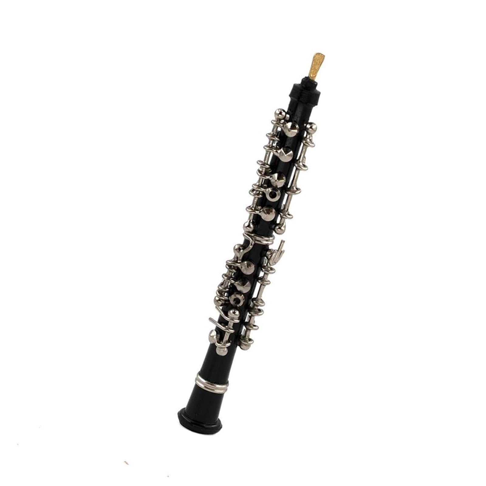 1 Stück Miniatur-Oboe-Modell Aus Legierung Mit Unterstützung Für Mini-Musikinstrument-Zubehör Musikinstrumente Miniatur (Size : 8cm)