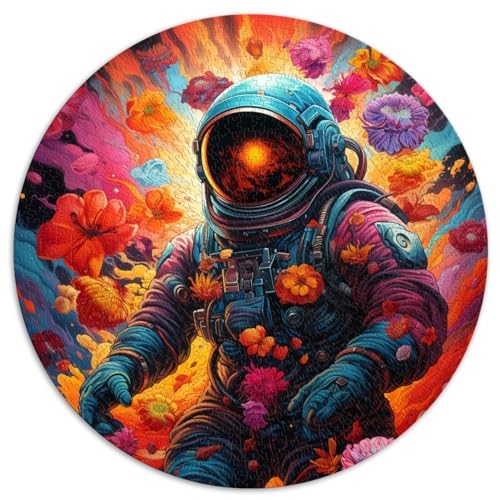 Puzzle für Blumenastronauten, 1000 Teile, 67,5 x 67,5 cm, lustiges Geschenk, Familienspiel, Stressabbau, schwieriges Herausforderungspuzzle