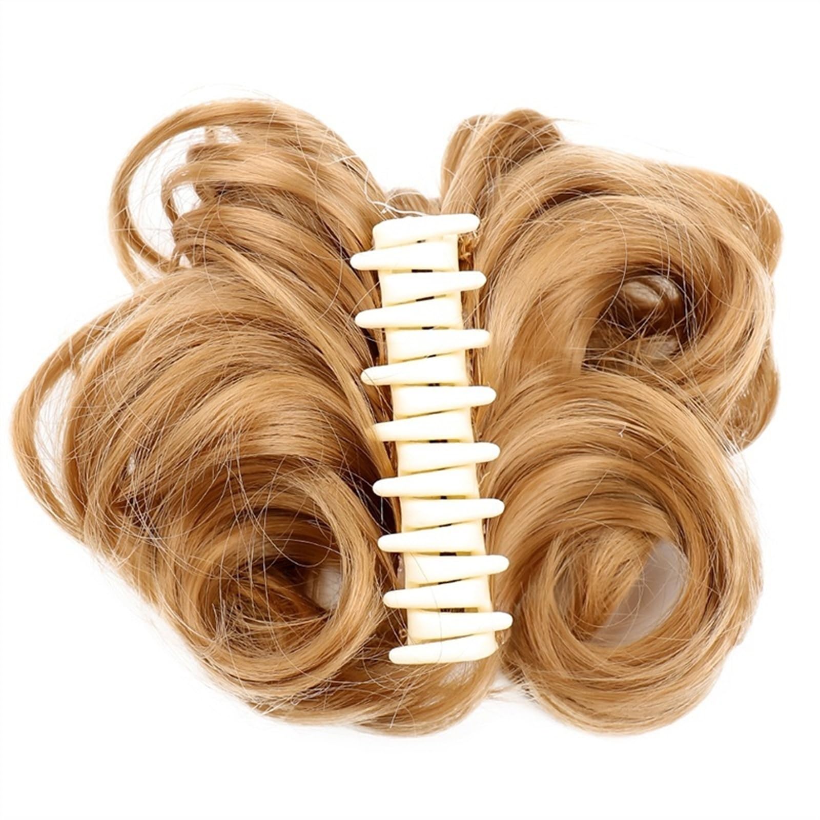 Haarteil Krallenklammer, unordentlicher Haarknoten, gewelltes, lockiges Haarteil, Chignon-Pferdeschwanz-Verlängerung, synthetische zerzauste Hochsteckfrisur-Haarverlängerung, Scrunchie-Haarteil for Fr