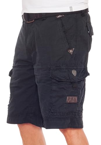 JET LAG Herren Cargo Shorts Take Off 7, Farbe:Schwarz, W34