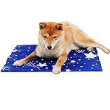 Rysmliuhan Shop Kühldecke Für Hunde Kühlmatte Für Katzen Trainingspads Kühlende Hundematte Kühlkissen für Hunde Kistenmatte Haustier Mat Hund Cool Mat Blue,l