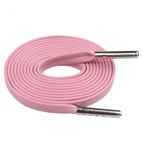 RybdaFDc Schnürsenkel, Metallgefühl Schnürsenkel 0,7 cm Leder Schnürsenkel Geschenk(Pink,90cm)