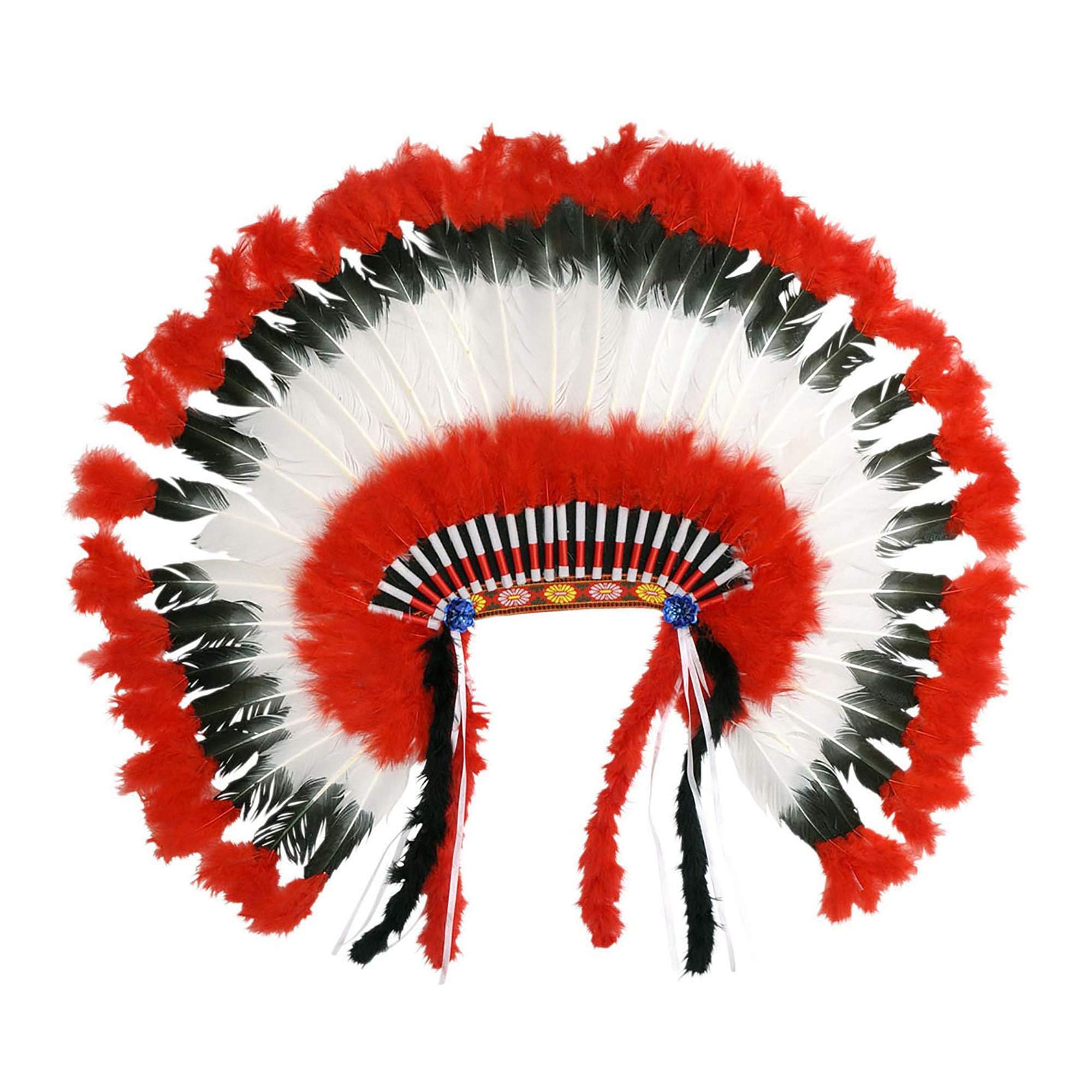 Widmann 2927H - Indianerkopfschmuck, Warbonnet, Wilder Westen, Hut, Kostüm, Accessoire, Karneval, Mottoparty