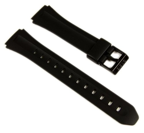 Casio Uhrenarmband Resin 18mm schwarz F-201 F-201WA