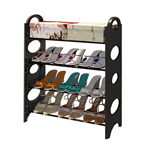 CNBYDK Exquisites Schuhregal, Schuhregal, freistehend, mehrschichtig, Schuh-Organizer für Zuhause, Wohnzimmer, Balkon, Eingangsbereich, Flur, Schuhständer, platzsparend, modisch