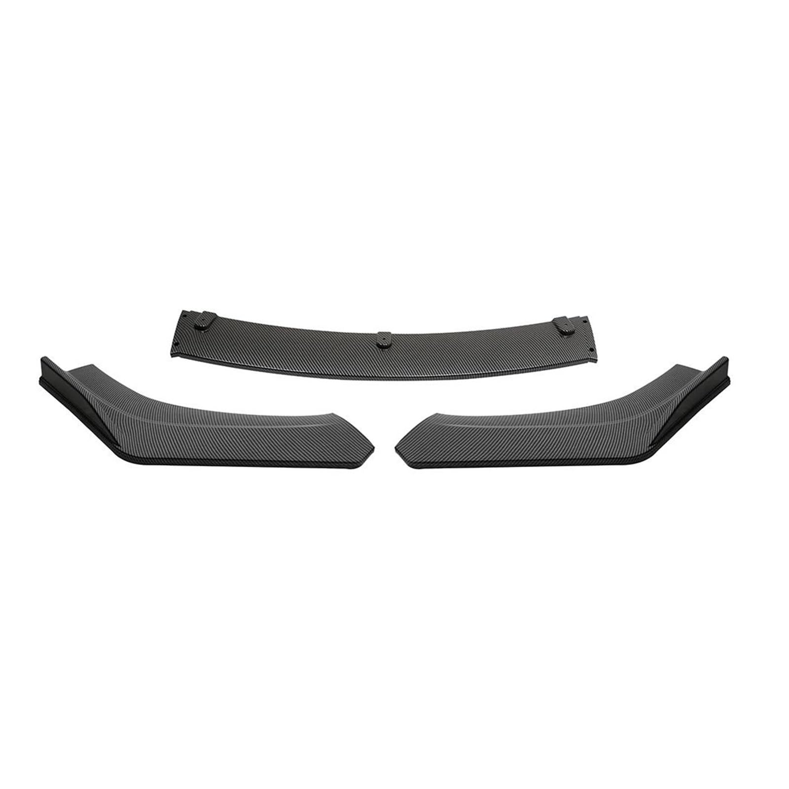 Frontspoiler Lippe Für Mitsubishi Für Lancer 2002-2017 Front Splitter Stoßstange Lippe Kinn Spoiler Body Kit Auto Diffusor Lip Trim Air Dam Zubehör Frontstoßstange Spoiler(Carbon Fiber)