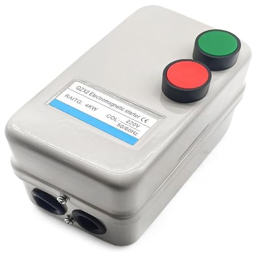 Mkcavne Magnetischer Elektromotorstarter, 220 V, 4 KW, 5,5 PS, Dreiphasiger oder Einphasiger Motorstarter mit Magnetschalter.