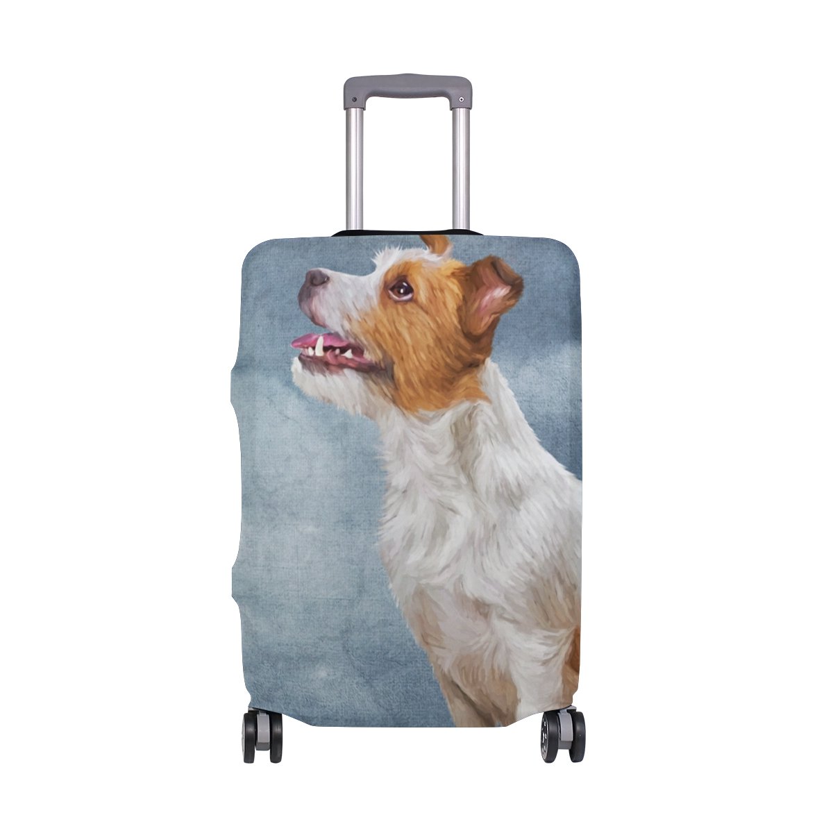 ALAZA Jack-Russell-Terrier Dog Gepäckabdeckung Für 18-20 Zoll Koffer Spandex Reise-Schutz