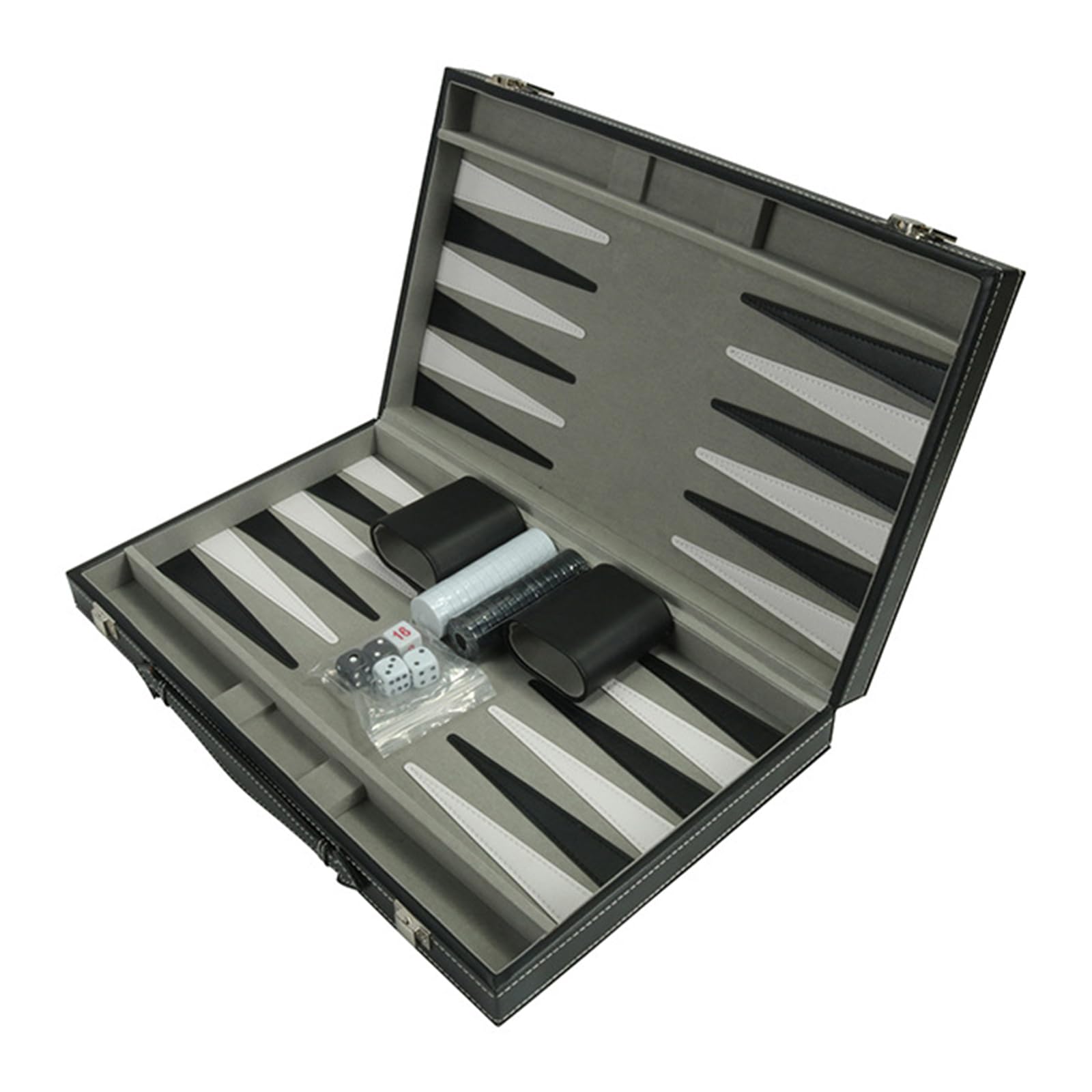 Zeiwohndc Leder Backgammon Brettspiel Set Reise Klappbrettspiel Tragbar Und Reise Backgammon Set Für Erwachsene Und Kinder