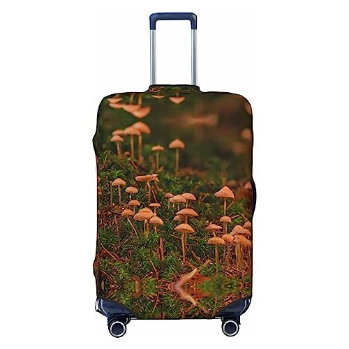 Miniks Wild Mushroom Reisegepäckabdeckung, robuster Koffer-Schutz, passend für 45,7 - 81,3 cm große Gepäckstücke, Größe XL, Schwarz, X-Large