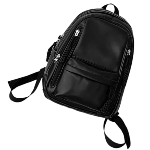 Trendiger Unisex Rucksack Aus Weichem PU Leder Für Den Täglichen Gebrauch Großer Stauraum College Büchertasche Praktischer Laptop Reise Tagesrucksack