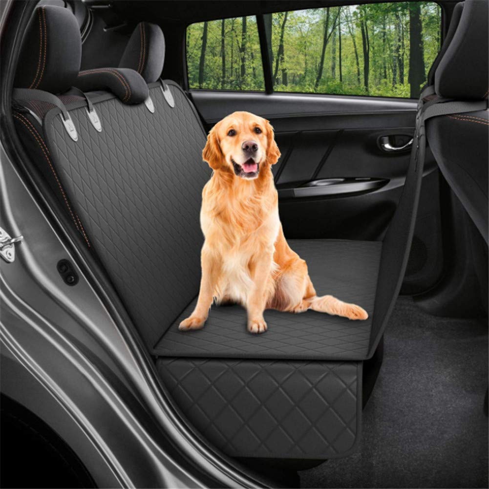 Rysmliuhan Shop Hunde Autodecke Rückbank Autoschondecke Hund Rücksitz Wasserdichter Autositzbezug für Hunde Hund Autositzbezug Rücksitzbezug Wasserdicht Hundezubehör Black