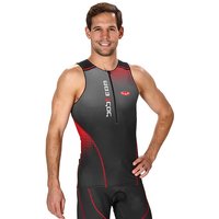 Triathlon Top, BOBTEAM Infinity schwarz-rot Tri Top, für Herren, Größe S, Triath