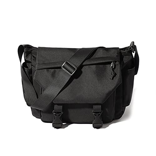 ohodhmnu Damen Tragetasche, schwarze Tasche, wasserdicht, Crossbody-Taschen, Sporttasche, Herren, Geldbörse, Schulranzen, Tasche für Schule, Arbeit, weiß, chain strap