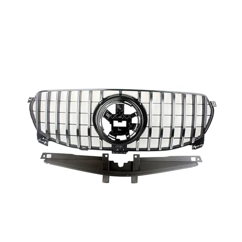 Frontgrills Für Benz W167 2020-IN Für GLE-Klasse Silber/Schwarz Auto Vorne Racing Billet Stoßstange Mesh Grill Vent Oberen Front Bumper Grille(Silver DG)