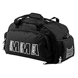 METAL BOXE Sac A DOS MMA Rucksack mit Schultergurten oder Einer klassischen Tasche mit Griffen und Schulterriemen, Schwarz, one Size