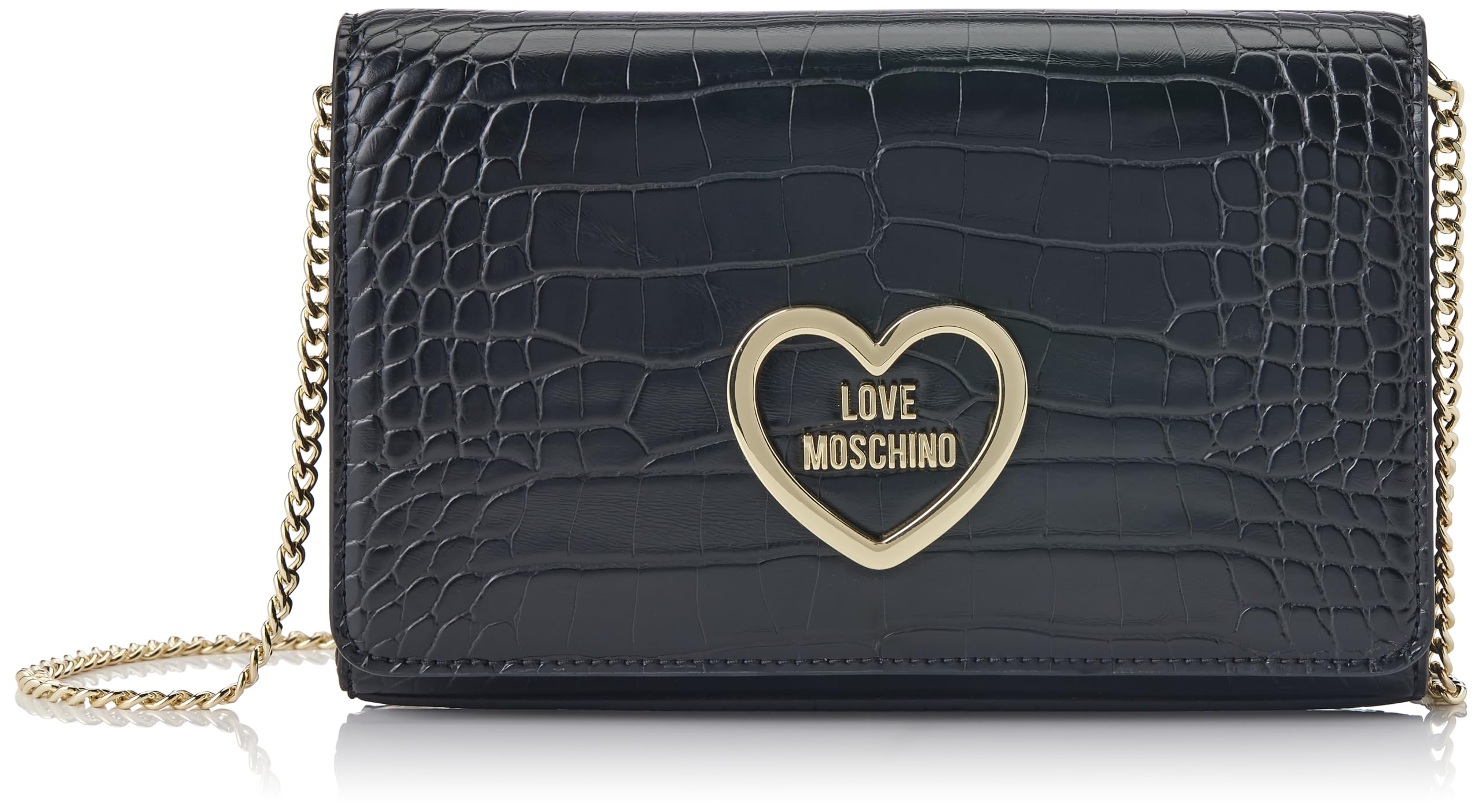 Love Moschino Damen Schultertasche, Schwarz