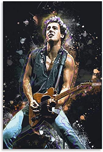 5d Diamond Painting Diamant Bilder FüR Erwachsene Und Kinder Bruce Springsteen berühmte Sängerin Young Canvas DIY Kreuzstich Arts Craft Kristall Strass Stickerei 15.7"x19.7"(40x50cm) Kein Rahmen