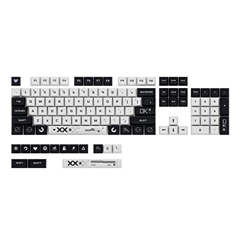 XDA-Profil-Tastenkappen, PBT-Tastenkappen, Upgrade-Tastenkappen-Set für mechanische Tastatur, dekorative Tastenkappen, Set mit 118 Tasten