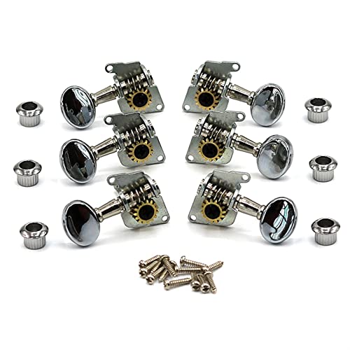 Folk-E-Gitarre Voll Geschlossen Öffnet String Knob Gold Und Silber Schwarz Eingelegter Abalone Weiße Schalentiere Mit Schloss Fishtail Butte Stimmwirbel Mechaniken (Color : 3/4)