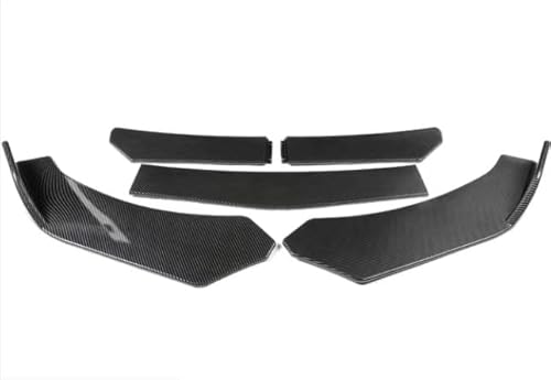 Splitter 4/5 STÜCKE Universal Auto Front Blade Stoßstange Lip Body Kit Spoiler Splitter Stoßstange Canard Lip Splitter Für Etc. Kohlefaser Frontlippe(5Pcs Carbon Fiber)