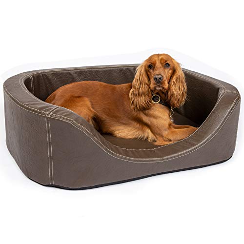 CopcoPet - Hundebetten Hundebett Stella Antik Braun 100 x 80 x 10 cm