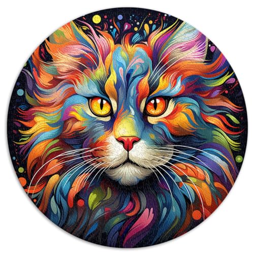 Puzzles Lernspiele Farbkatze Puzzles für Erwachsene 1000 Teile 67,5x67,5cm Puzzles als Geschenke Familienpuzzlespiel Geburtstagsgeschenke